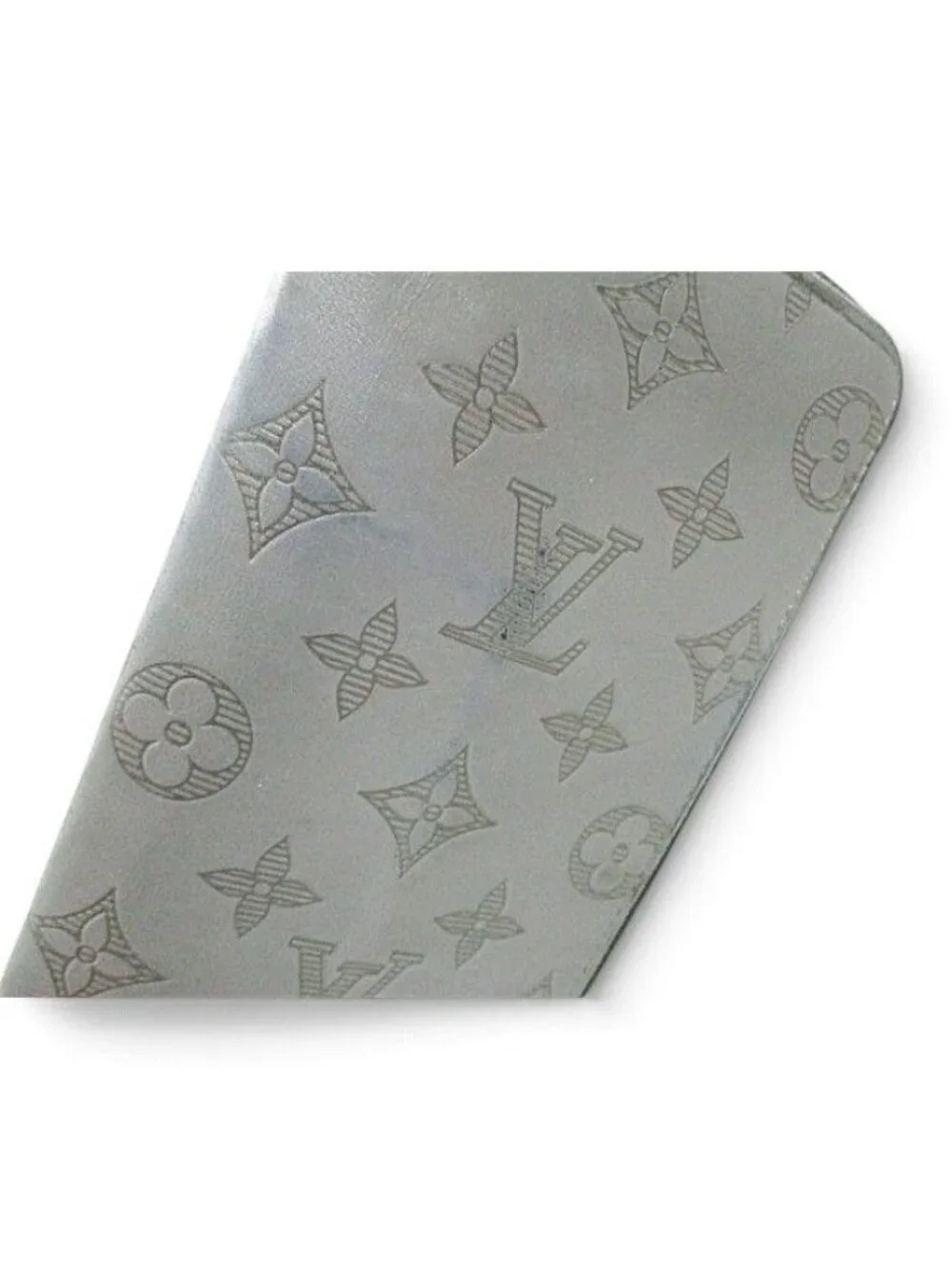 Louis Vuitton Monogram Shadow Vertical Gray Wallet Zippy